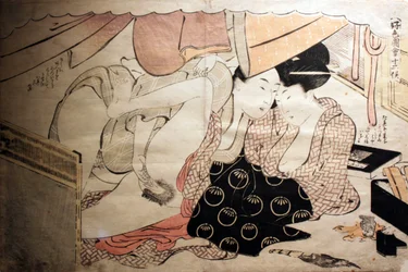 Color-Shunga por Utamaro